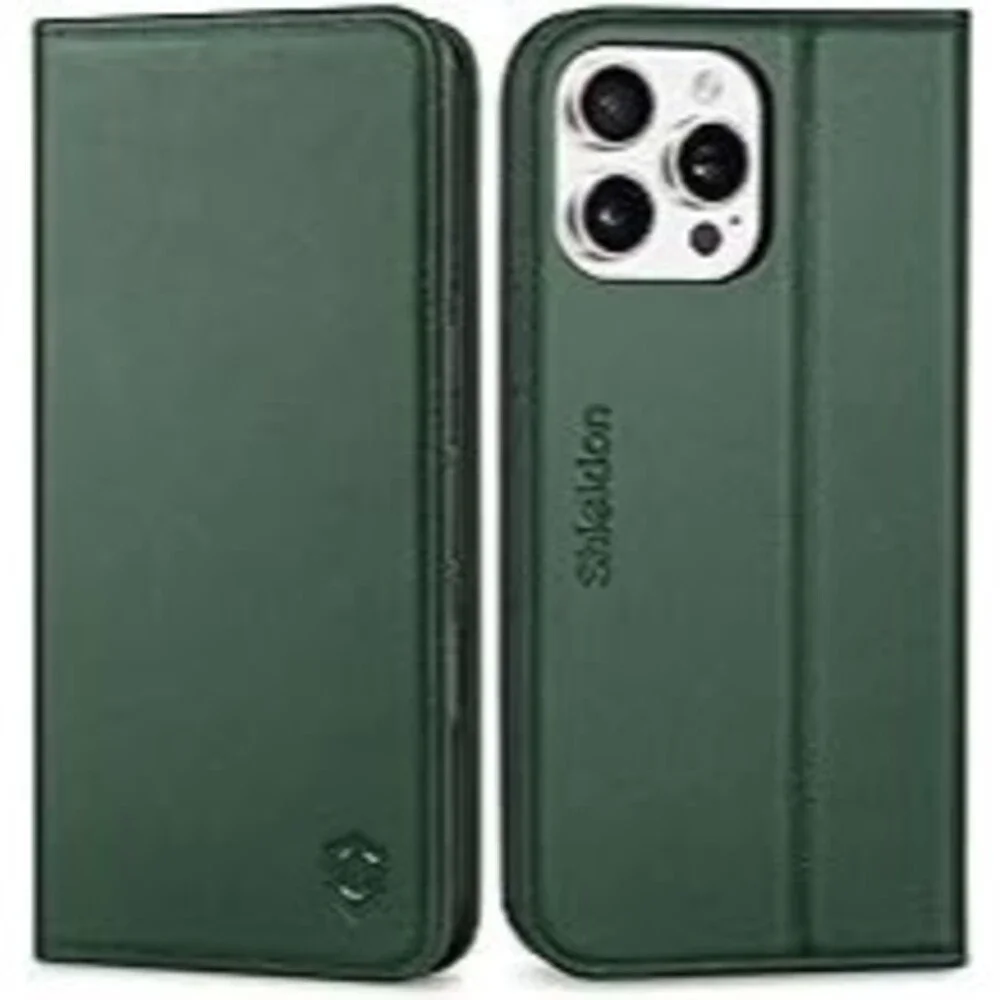 Case Wallet for iPhone 16 Pro Max 5G 2024, Genuine Leather Foldable